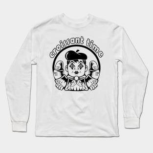 mime with croissant Long Sleeve T-Shirt